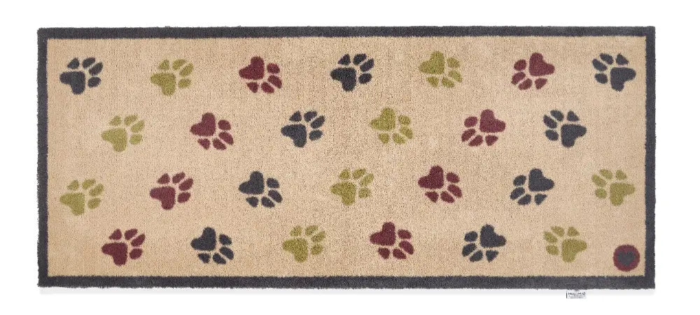 Hug Rug Washable Wipe Your Paws Beige Multi