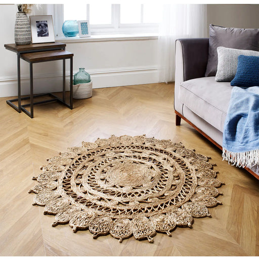 Oriental Weavers zarla natural Brown, Beige Living Room Floral Rug.