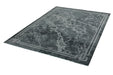 Asiatic zehraya ze03 grey border Grey, Black Living Room  Rug.