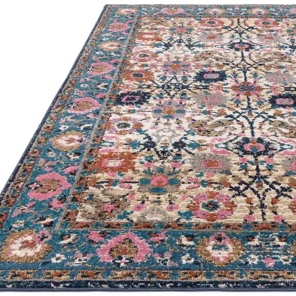 Asiatic zola sarab Blue, Multicoloured Living Room Moroccan Rug.