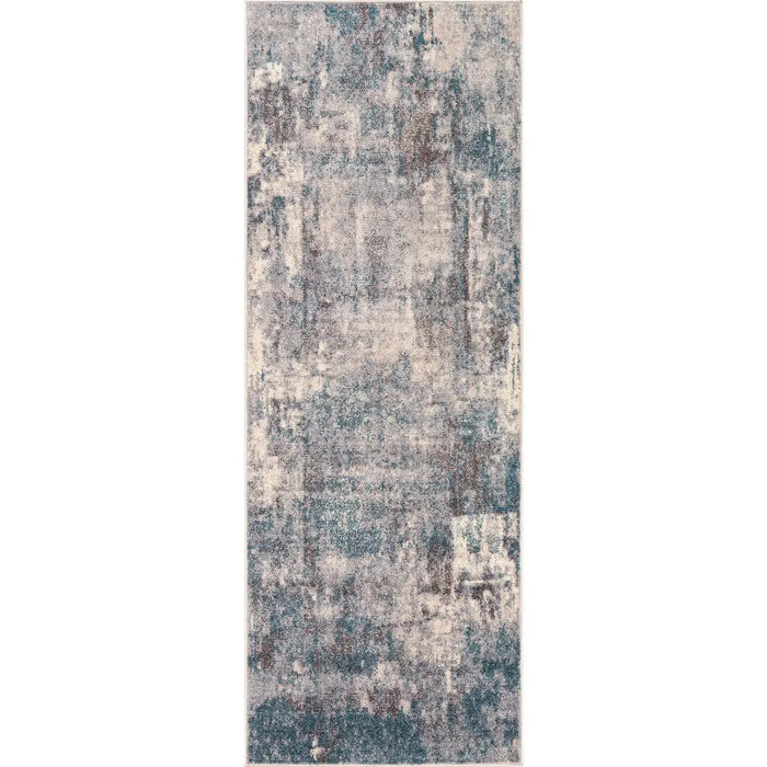 NOA Abstract Modern Marble Teal Rug