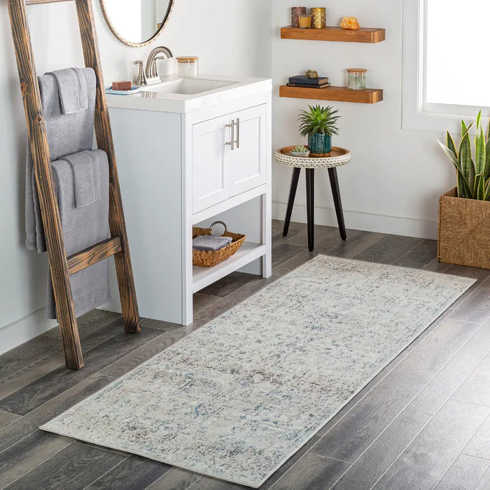 LYA Vintage Traditional Oriental Boho Ivory Rug