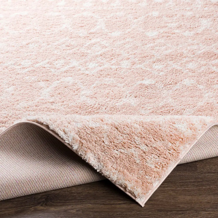 SAANJH Shaggy Global Plush Pile Blush Rug