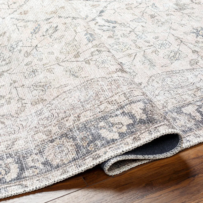 INDIGO Machine Washable Traditionnal Boho Blush Rug