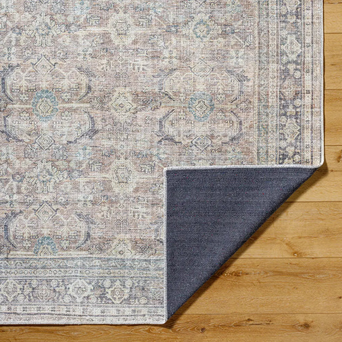 SHALINI Becki Owens x Livabliss Machine Washable Modern Oriental Light Silver Rug