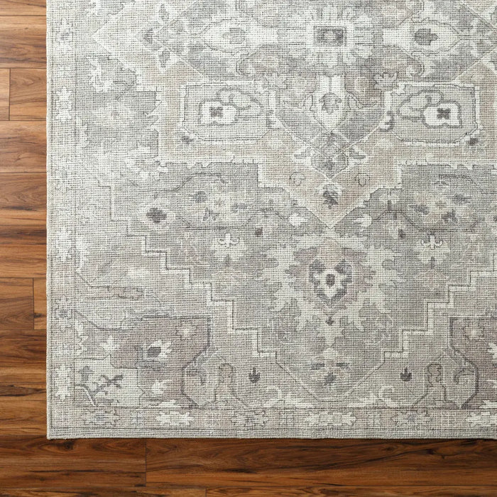 KRISHNA Becki Owens x Livabliss Vintage Traditional Oriental Boho Camel/Dark Brown Rug