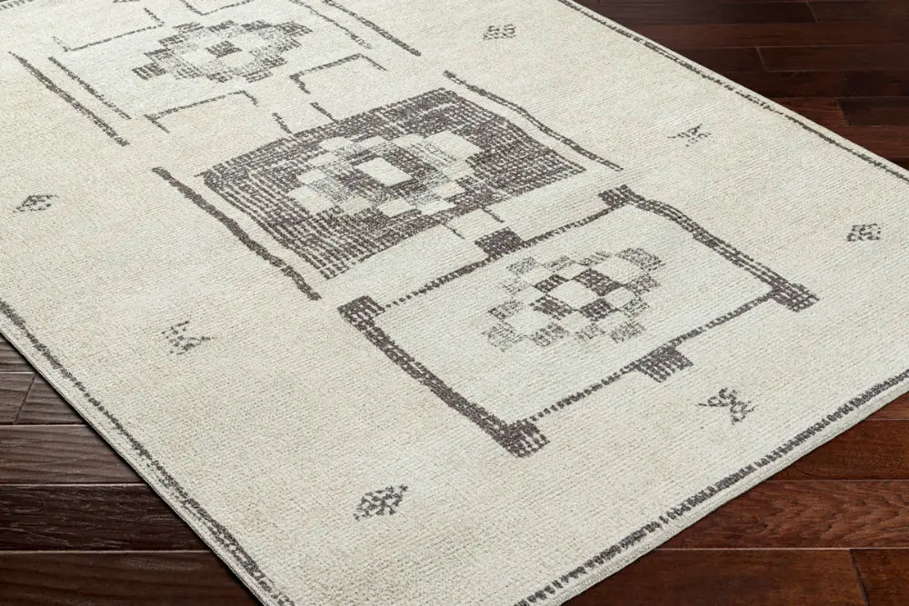 MAMTA Becki Owens x Livabliss Global Berber Charcoal/Beige Rug