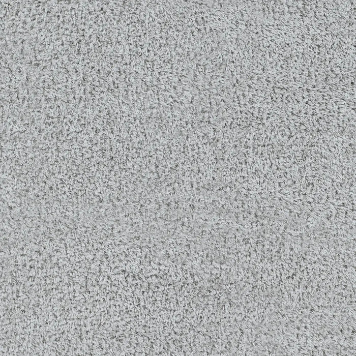 CLAIRE Shaggy Solid Color Plush Pile Grey Rug Grey
