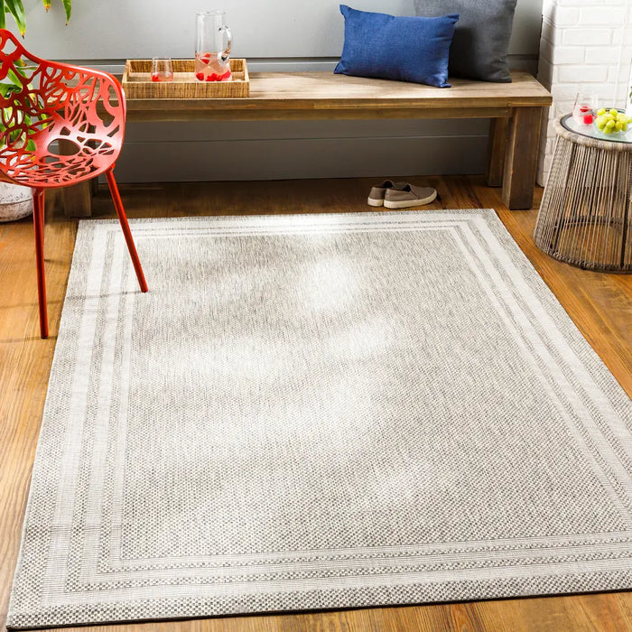 AKRITI In- & Outdoor Traditionnal Light Grey Rug