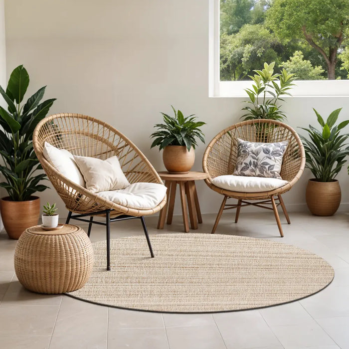 KAVITA In- & Outdoor Global Brown Rug
