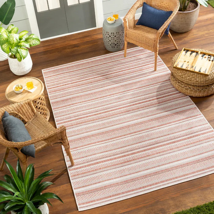 KAVITA In- & Outdoor Global Coral/Pink Rug
