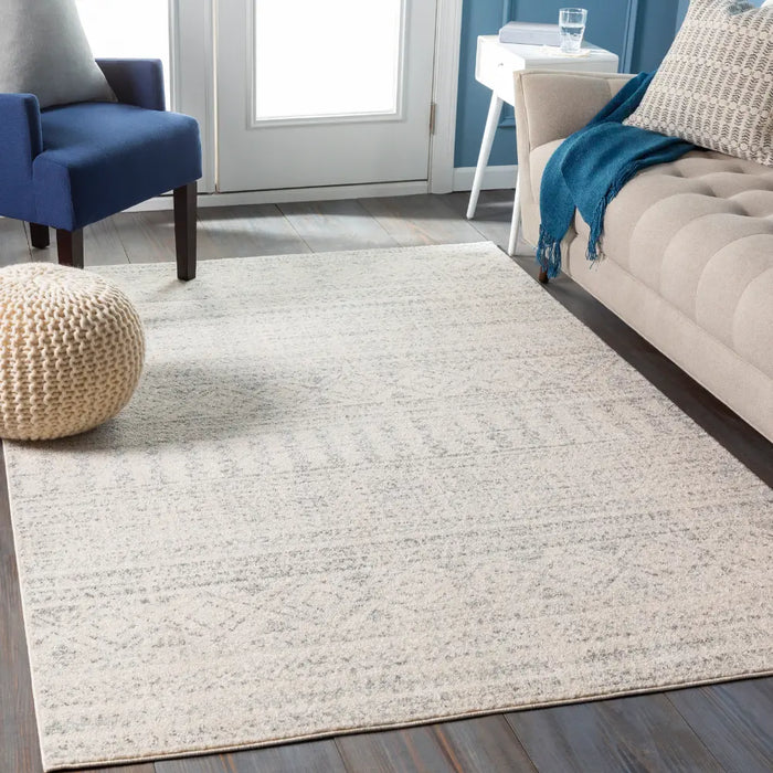 ANUSHKLA Scandi Global Light Grey Rug