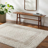 AMBRE Scandi Modern High Pile Ivory/Brown Rug