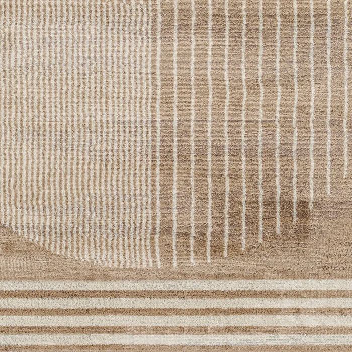 ENSO2 Scandi Geometric Brown Rug