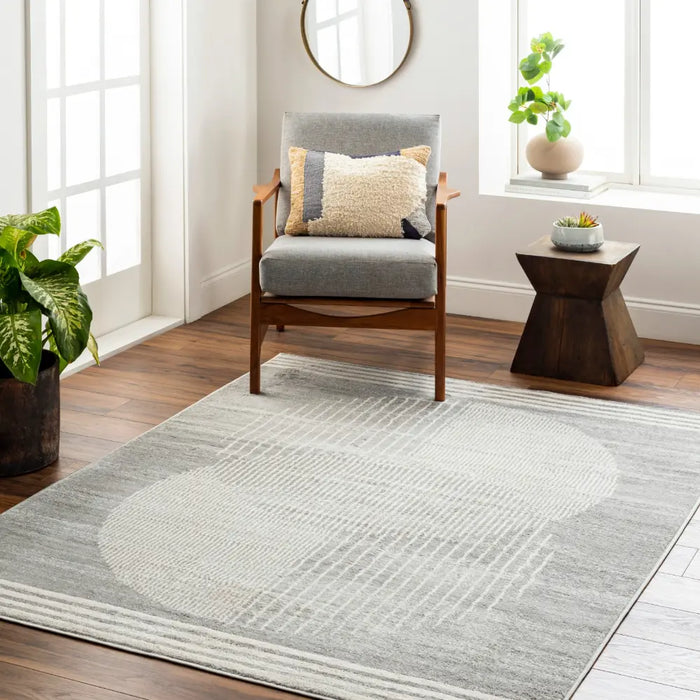 ENSO2 Scandi Geometric Light Grey Rug
