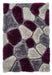 Think Rugs noble house pebbles 5858 grey purple Grey, Purple Living Room Shaggy Rug.