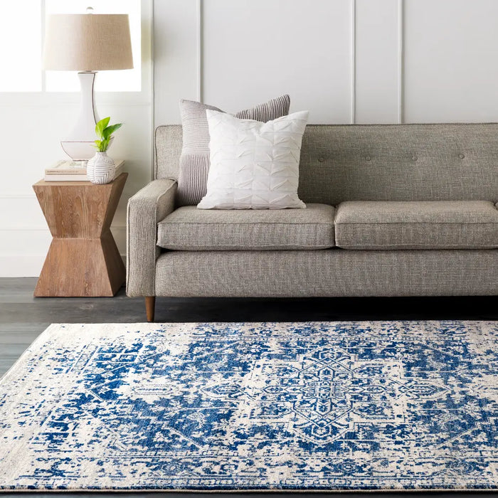JULIETTE Vintage Traditional Oriental Boho Navy Rug