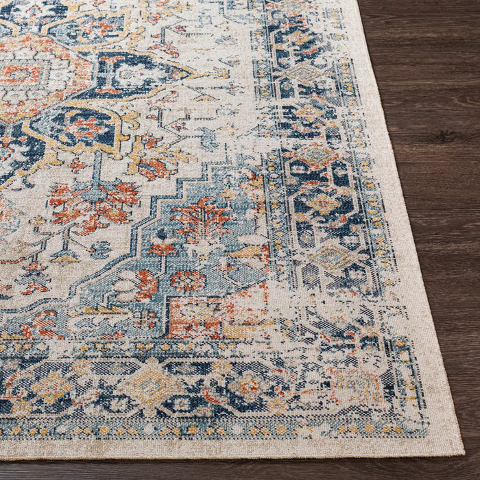 SELMA HILL In- & Outdoor Traditional Boho Dark Blue Rug