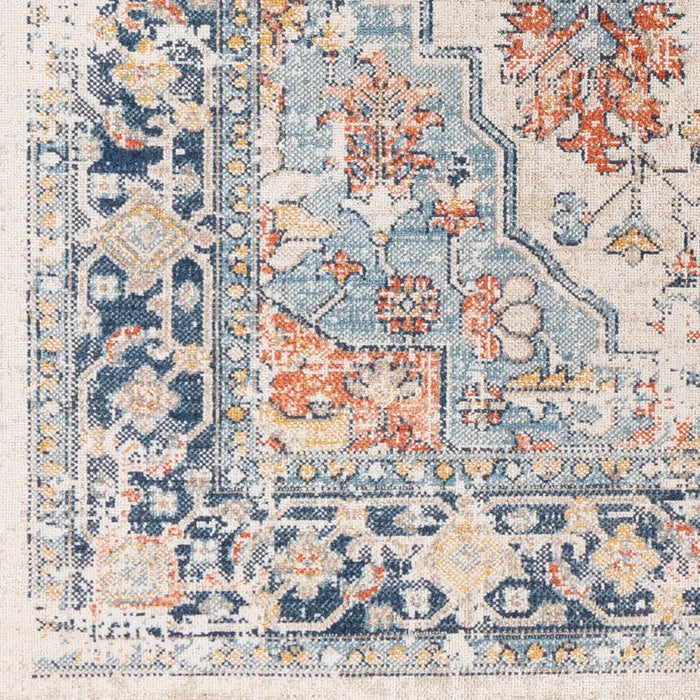 SELMA HILL In- & Outdoor Traditional Boho Dark Blue Rug