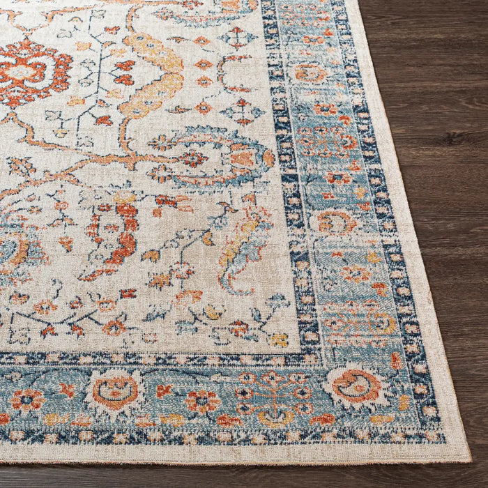GALILEA In- & Outdoor Traditional Boho Burnt Orange Rug