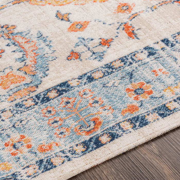 GALILEA In- & Outdoor Traditional Boho Burnt Orange Rug