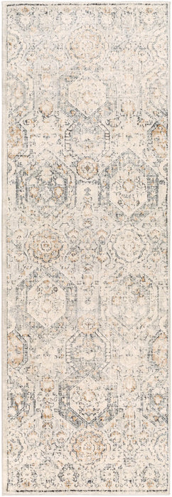 LOTUS Vintage Traditional Oriental Boho Tan/Ivory Rug
