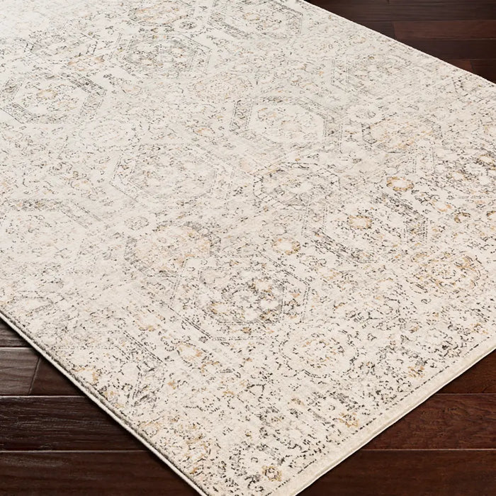 LOTUS Vintage Traditional Oriental Boho Tan/Ivory Rug