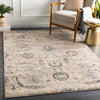 AARYA Vintage Traditional Oriental Boho Beige Rug