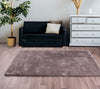 HMC indigo silver Grey Living Room Shaggy Rug.