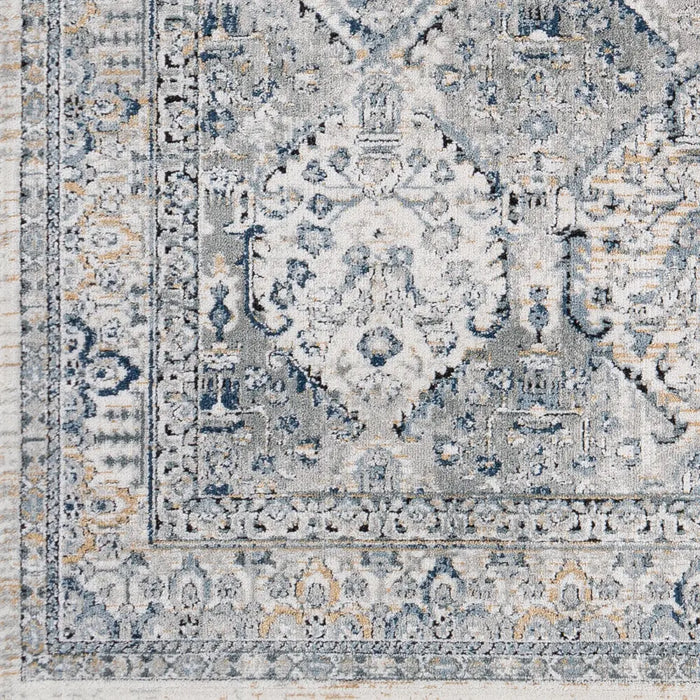 CAMILA Vintage Traditional Oriental Boho Light Grey Rug