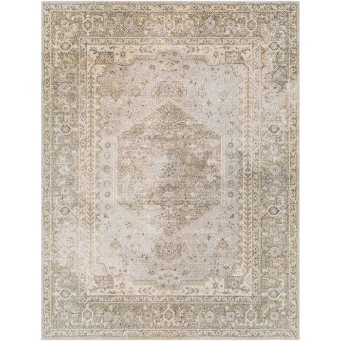 BOKA Machine Washable Traditionnal Boho Camel Rug