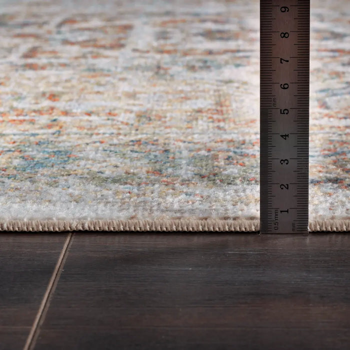 ALORA Machine Washable Traditional Modern Boho Burnt Orange Rug