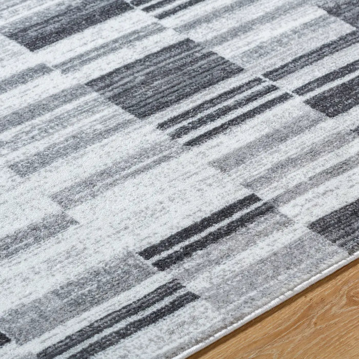 VANYA Scandi Modern Black Rug