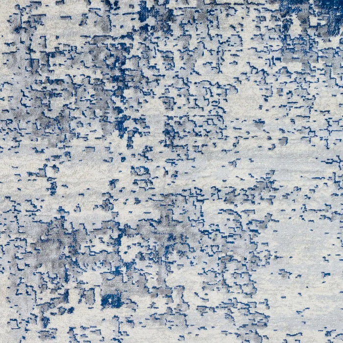 VICTOIRE Abstract Modern Marble Dark Blue Rug