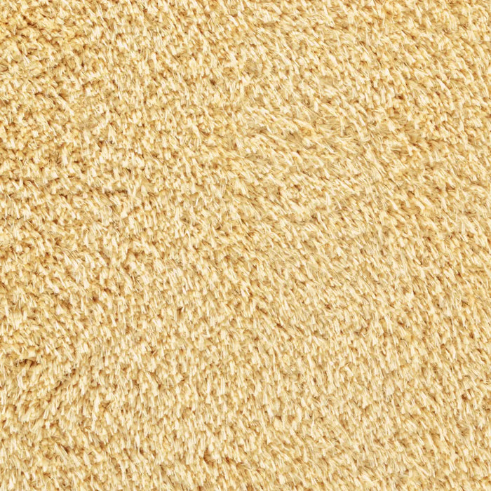 SOSO Shaggy Solid Color Plush Pile Yellow Rug Yellow