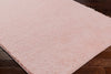 SOSO Shaggy Solid Color Plush Pile Pink Rug Pink