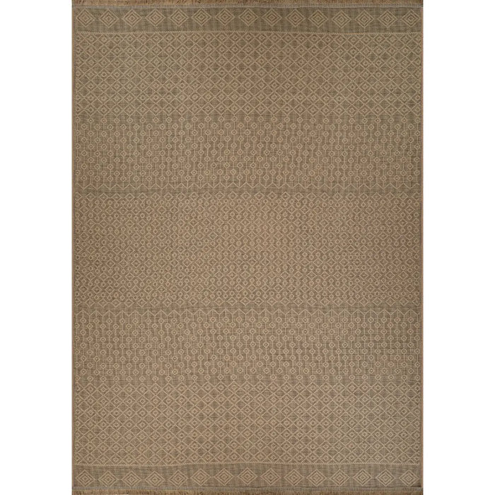 KASHVI Cottage Tan Machine Washable Jute Rug