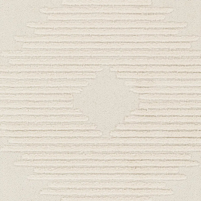 SLOAN Berber High Pile Geometric Ivory Rug