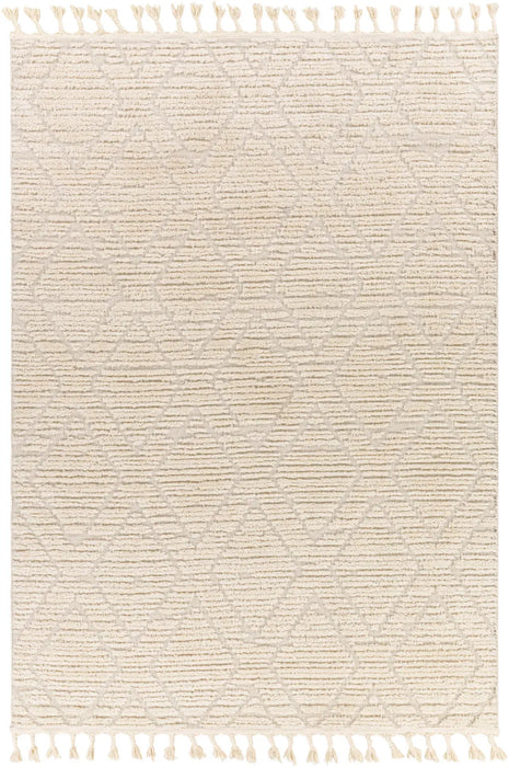 JASMINE Berber High Pile Geometric Beige Rug