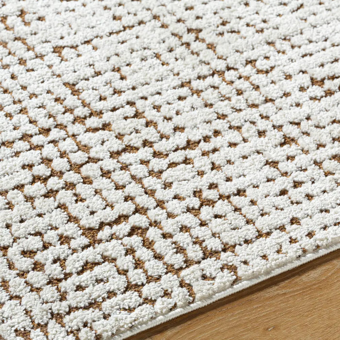 KAELIE Our PNW Home x Livabliss Scandi High Pile Ivory/Brown Rug