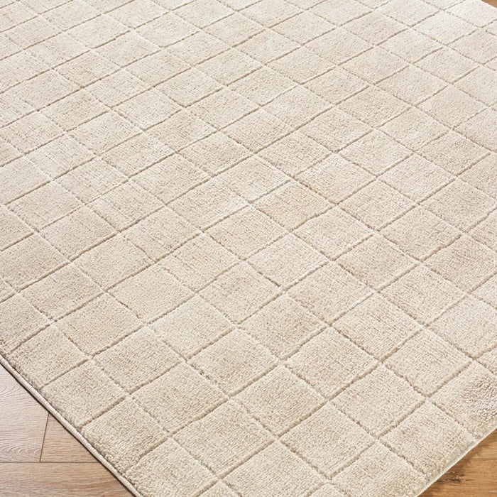 AMINA Our PNW Home x Livabliss Scandi High Pile Light Beige/Light Brown Rug