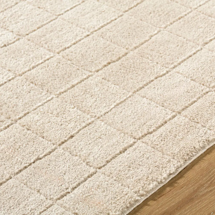 AMINA Our PNW Home x Livabliss Scandi High Pile Light Beige/Light Brown Rug