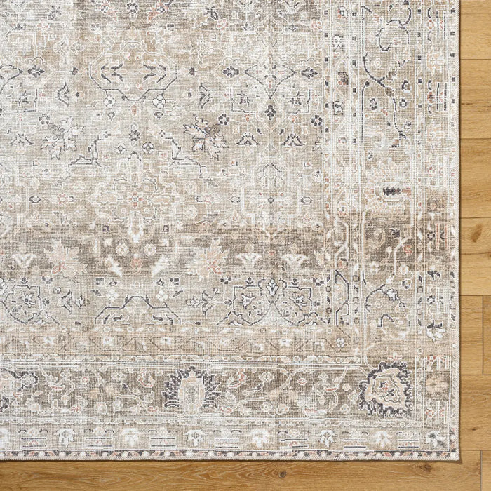 SONILA Our PNW Home x Livabliss Machine Washable Oriental Boho Brown Rug