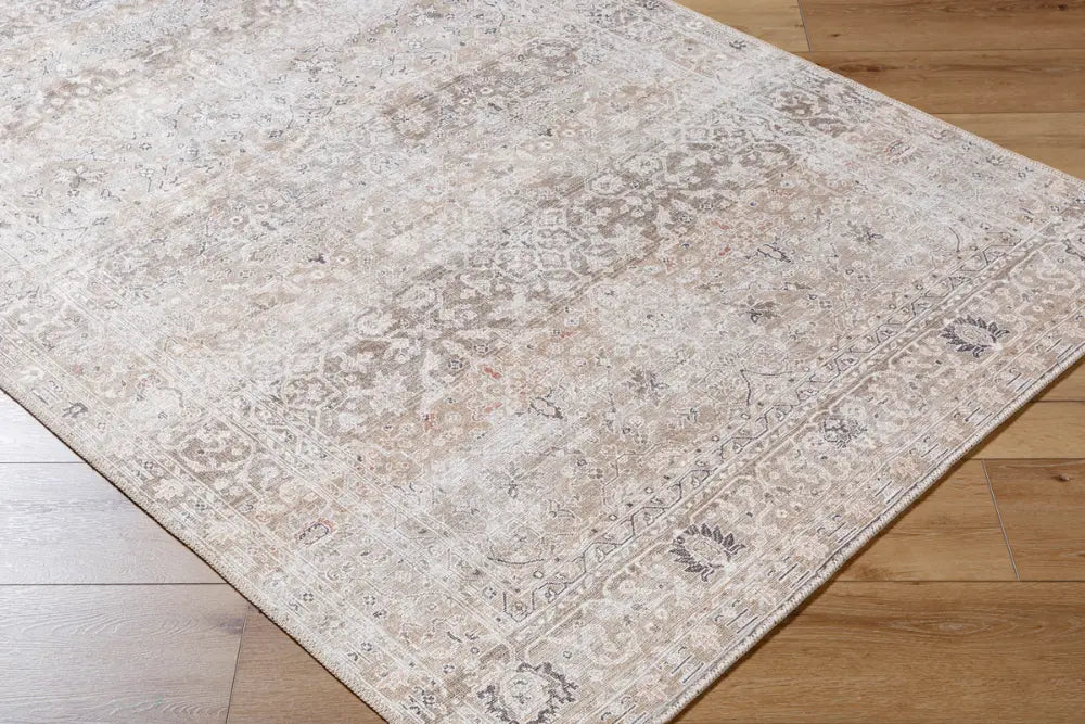 SONILA Our PNW Home x Livabliss Machine Washable Oriental Boho Brown Rug
