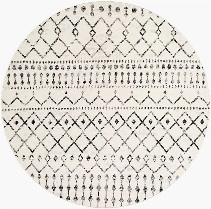 LEONOR Berber Geometric Light Grey Rug