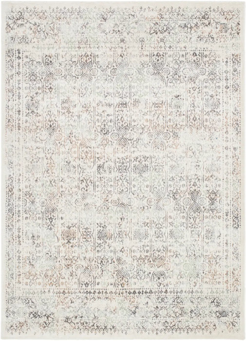 VICKY Vintage Traditional Oriental Boho Medium Grey Rug