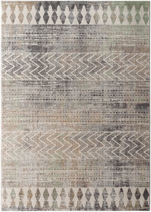 LOUNA Scandi Geometric Dark Grey Rug