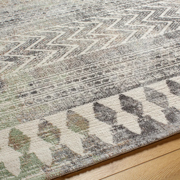 LOUNA Scandi Geometric Dark Grey Rug