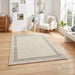 Think Rugs geneva think 01616 beige Beige Living Room Geometric Rug.