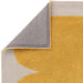 Asiatic canvas 04 sculpt Yellow, Ivory Living Room Wool Rug.